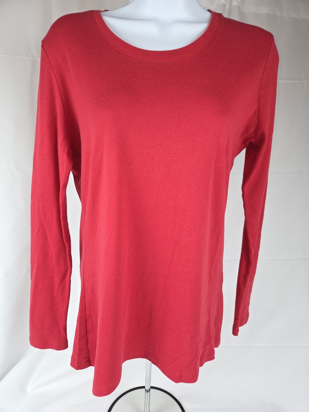 Indigo Women's Red Long-Sleeve Crewneck Top